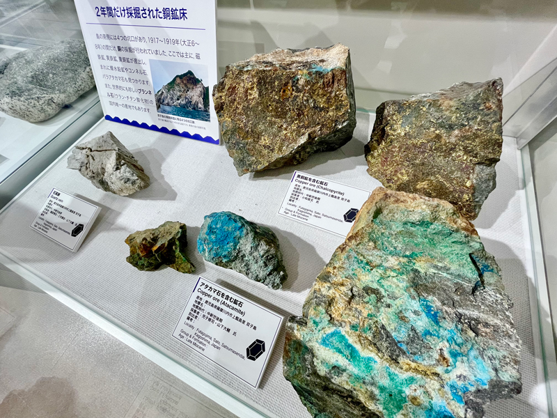 約1億年前の岩石が分布する双子島産の鉱石